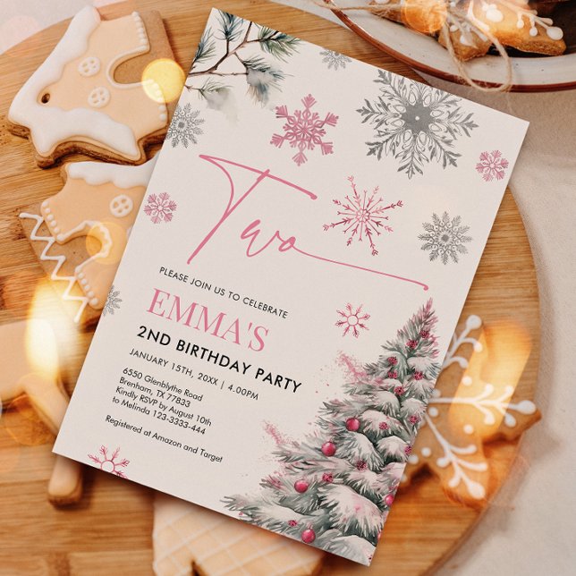 Einladung zum 2. Geburtstag, Winter 2 Geburtstag (Von Creator hochgeladen)