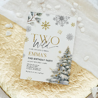 Einladung zum 2. Geburtstag, zwei wilde Geburtstag