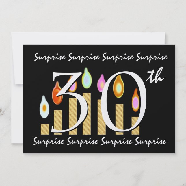 Einladung zum 30. Geburtstag (Vorderseite)