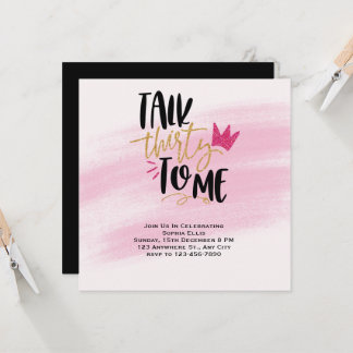 Einladung zum 30. Geburtstag, sprechen Sie dreißig