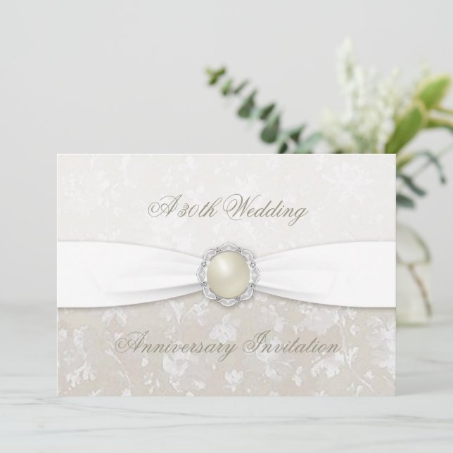 Einladung zum 30. Hochzeitstag (Stehend Vorderseite)