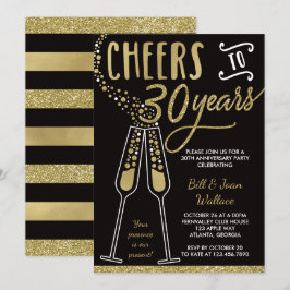 Einladung zum 30. Hochzeitstag, Imitate Glitzer