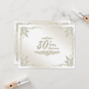 Einladung zum 30. Hochzeitstag-Jubiläum