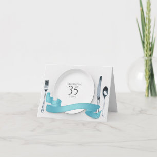 Einladung zum 35. Hochzeitstag-Dinner