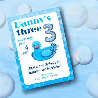 Einladung zum 3. Geburtstag: Make a Splash Gummien