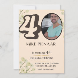 Einladung zum 40. Geburtstag