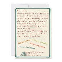 Einladung zum 4. Geburtstag: Camp Chaos - Für imme