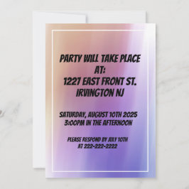 Einladung zum 50. Geburtstag