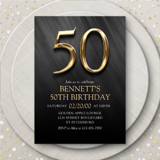 Einladung zum 50. Geburtstag