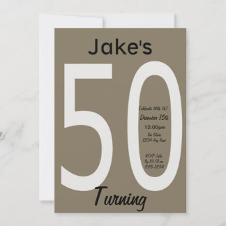 Einladung zum 50. Geburtstag