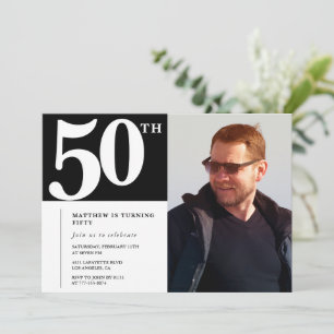 Einladung zum 50. Geburtstag für Erwachsene Chic F