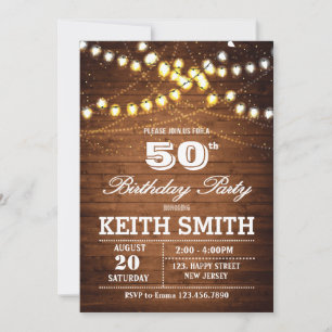 Einladung zum 50. Geburtstag - jedes Alter