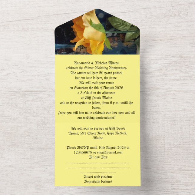 Einladung zum 50. Goldjubiläum (Innen Boden)