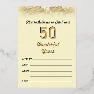 Einladung zum 50. Hochzeitstag