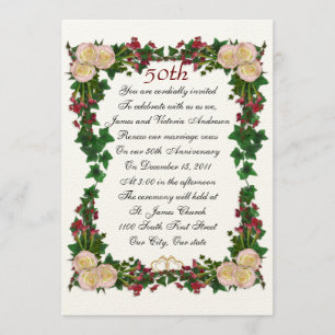 Einladung zum 50. Hochzeitstag