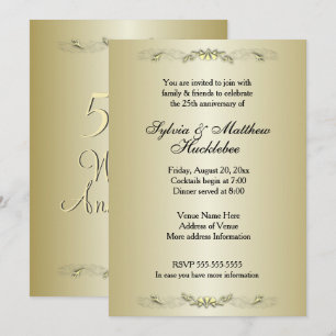 Einladung zum 50. Hochzeitstag