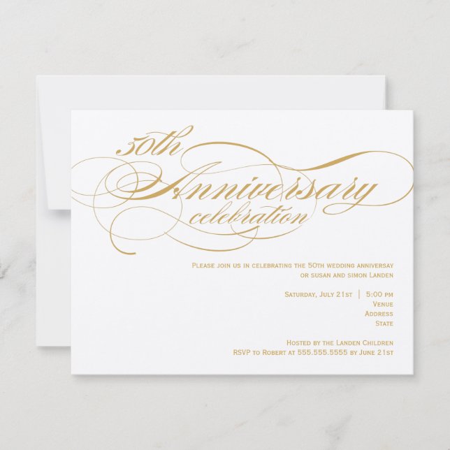 Einladung zum 50. Hochzeitstag (Vorderseite)