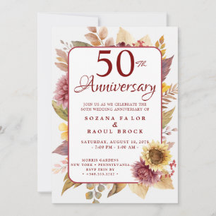 Einladung zum 50. Hochzeitstag
