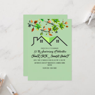 Einladung zum 50. Hochzeitstag, Greenery-Hochzeits