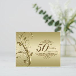 Einladung zum 50. Jahrestag der Goldenen Hochzeit