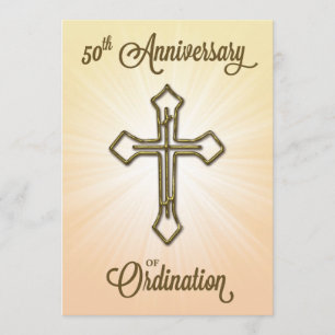 Einladung zum 50. Jahrestag der Ordination, Gold C