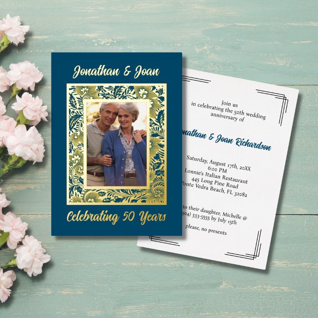 Einladung zum 50-jährigen Jubiläum von Gold Foil F (Von Creator hochgeladen)