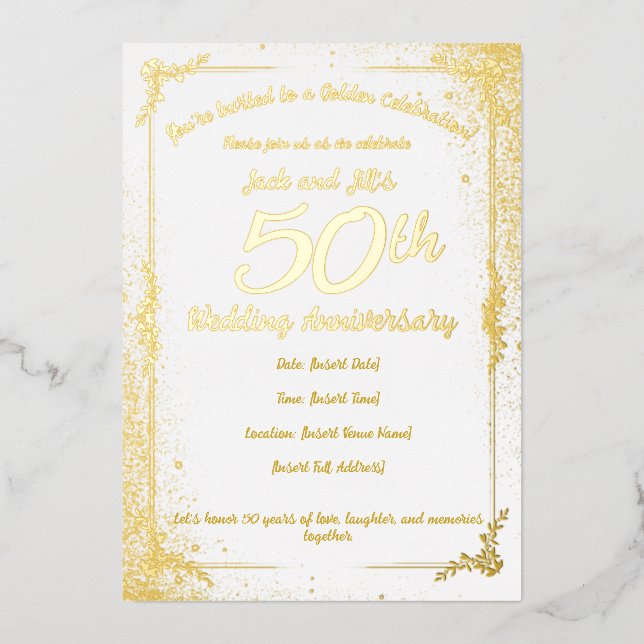 Einladung zum 50. Jubiläum (Vorderseite)