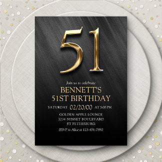 Einladung zum 51. Geburtstag