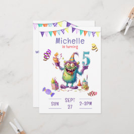 Einladung zum 5-jährigen Geburtstag eines Monsters