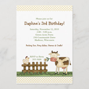 Einladung zum 5 x 7 Cow-Birthday auf der süßen Far
