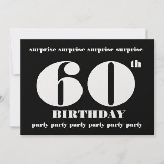 Einladung zum 60. Geburtstag