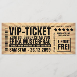 Einladung zum 60. Geburtstag (personalisierbar)