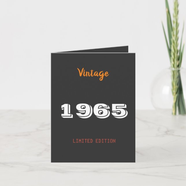 Einladung zum 60. Geburtstag - Vintag 1965 Limited (Vorderseite)
