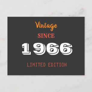 Einladung zum 60. Geburtstag - Vintag 1966 Limited