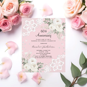 Einladung zum 60. Hochzeitstag