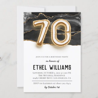 Einladung zum 70. Geburtstag