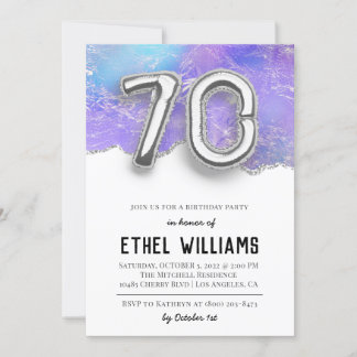 Einladung zum 70. Geburtstag