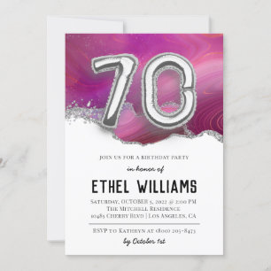 Einladung zum 70. Geburtstag