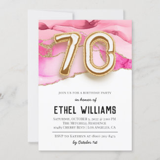 Einladung zum 70. Geburtstag