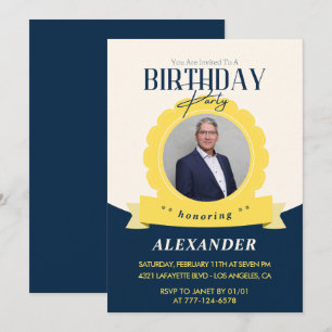 Einladung zum 71. Geburtstag Modern Chic