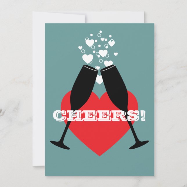 Einladung zum 75. Hochzeitstag - Beifall! (Vorderseite)