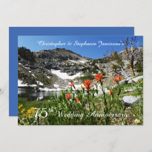 Einladung zum 75. Hochzeitstag, Wildblumen