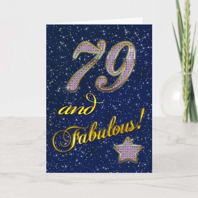 Einladung zum 79. Geburtstag (Vorderseite)