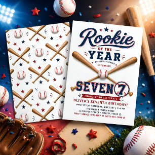 Einladung zum 7. Geburtstag als Rookie des Jahres