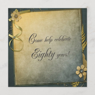 Einladung zum 80. Geburtstag