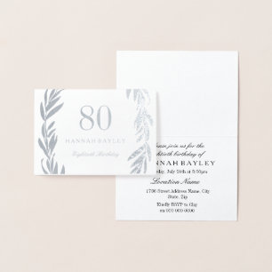 Einladung zum 80. Geburtstag des Silberblattes