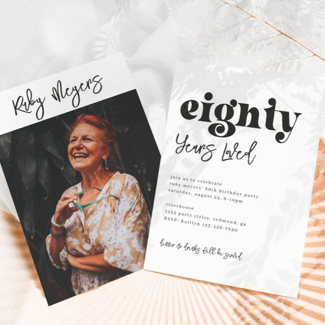 Einladung zum 80. Geburtstag | Foto 80. Geburtstag (Von Creator hochgeladen)