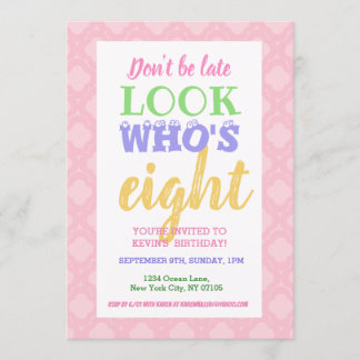 Einladung zum 8. Geburtstag