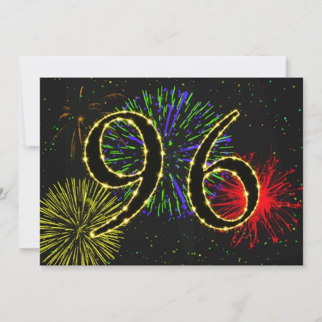 Einladung zum 96. Geburtstag (Vorderseite)