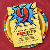 Einladung zum 9. Geburtstag des Superhelden